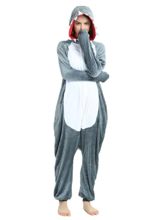 Combinaison Pyjama Requin Gris, Animaux